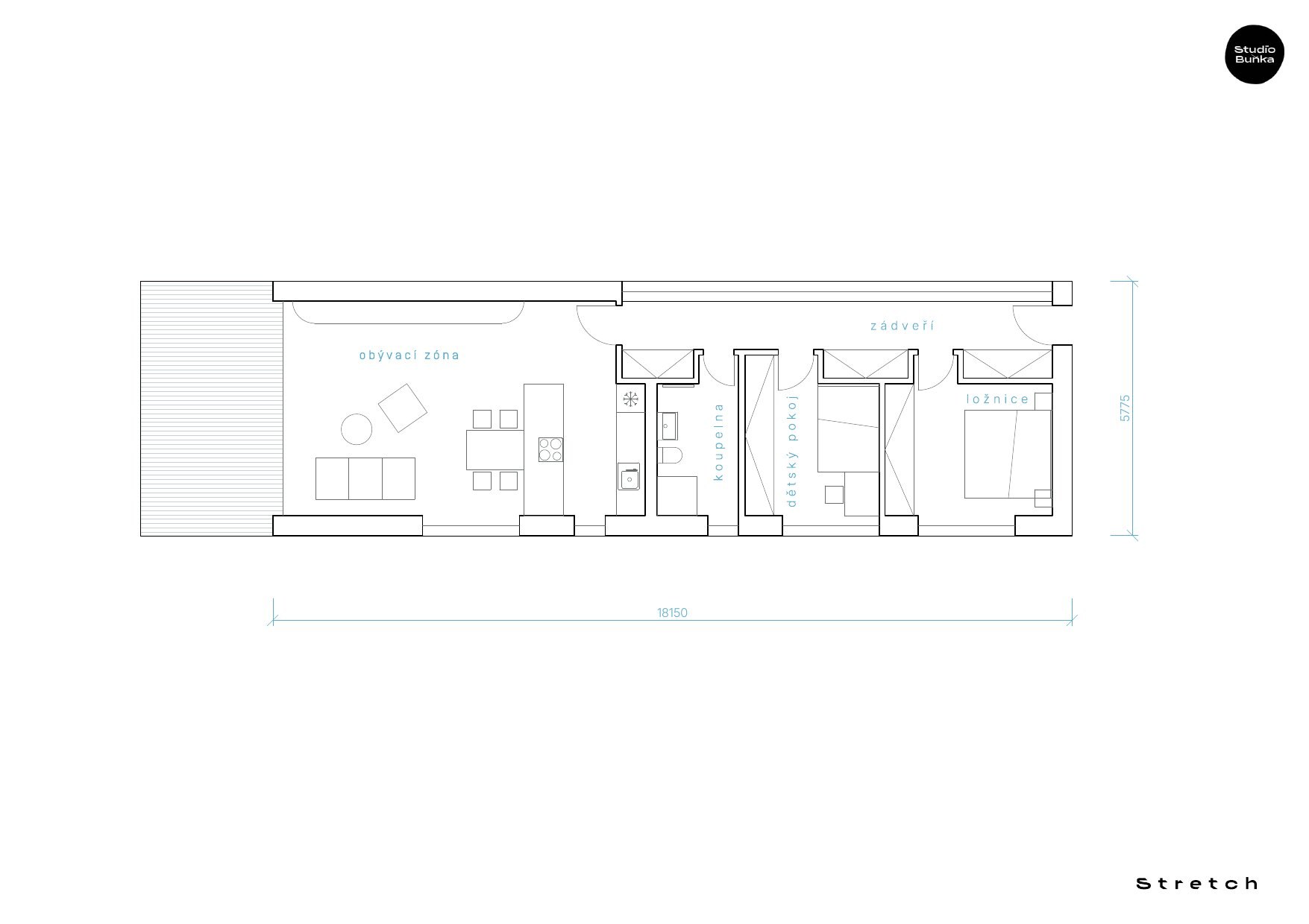 STRETCH – půdorys